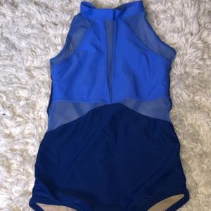 Blue leotard